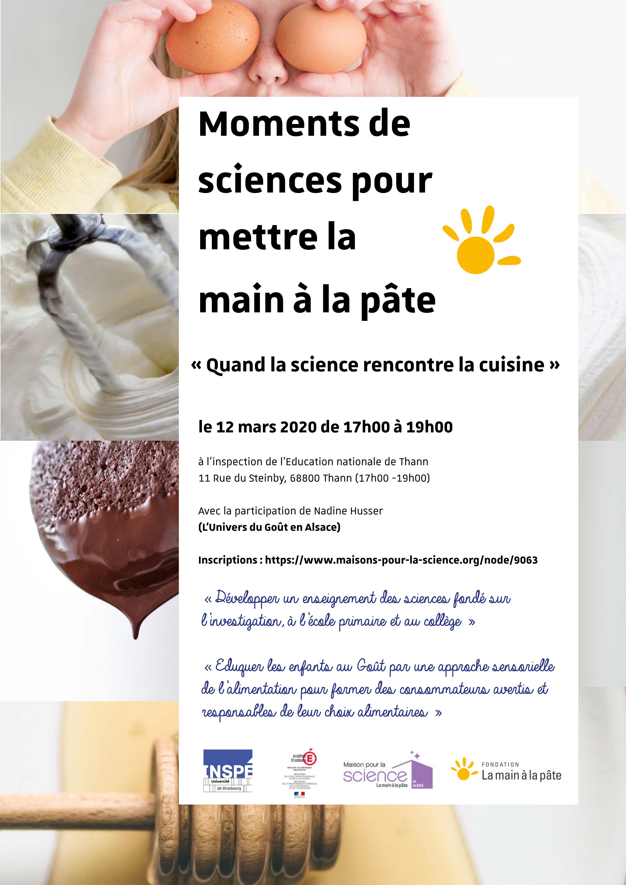 Moments de sciences 12 mars 2020 Thann